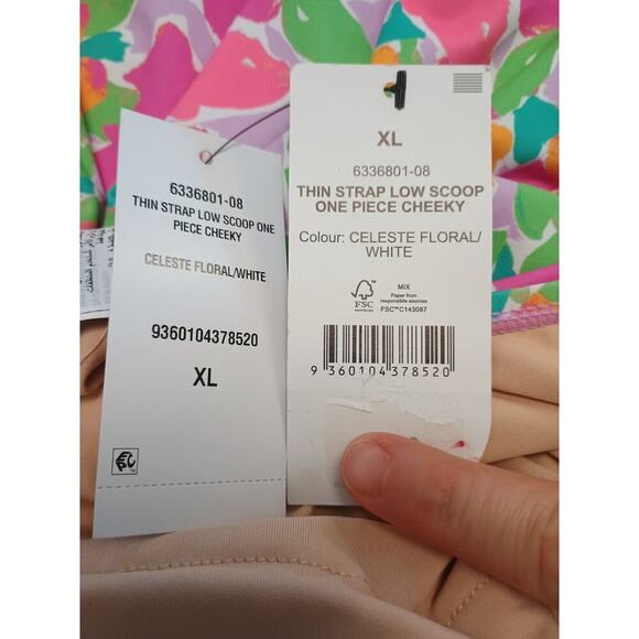 Cotton On Women's Floral-Print Cheeky One-Piece Swimsuit Size XL NWT - Picture 12 of 12